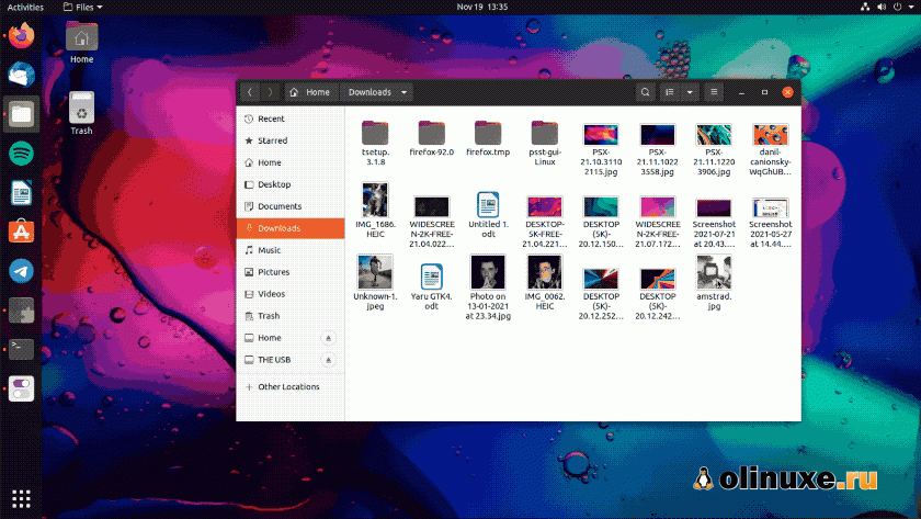 значки рабочего стола NG перетаскивать файлы в ubuntu 20.04 LTS